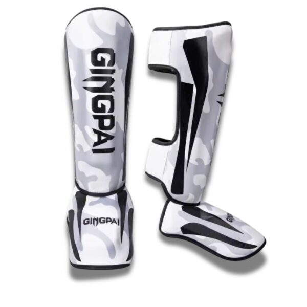 Protège-Tibias MMA Femme Gingpai blanc