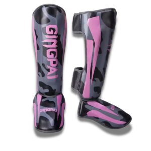 Protège-Tibias MMA Femme Gingpai rose